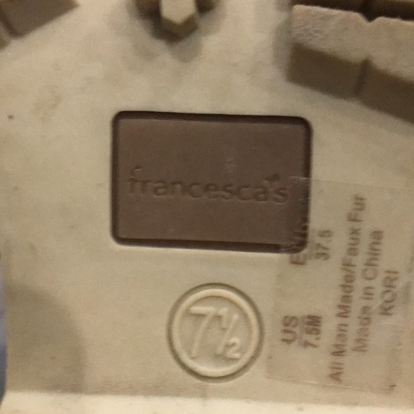 Francesca’s Fur Lace Up Booties - Picture 7 of 16